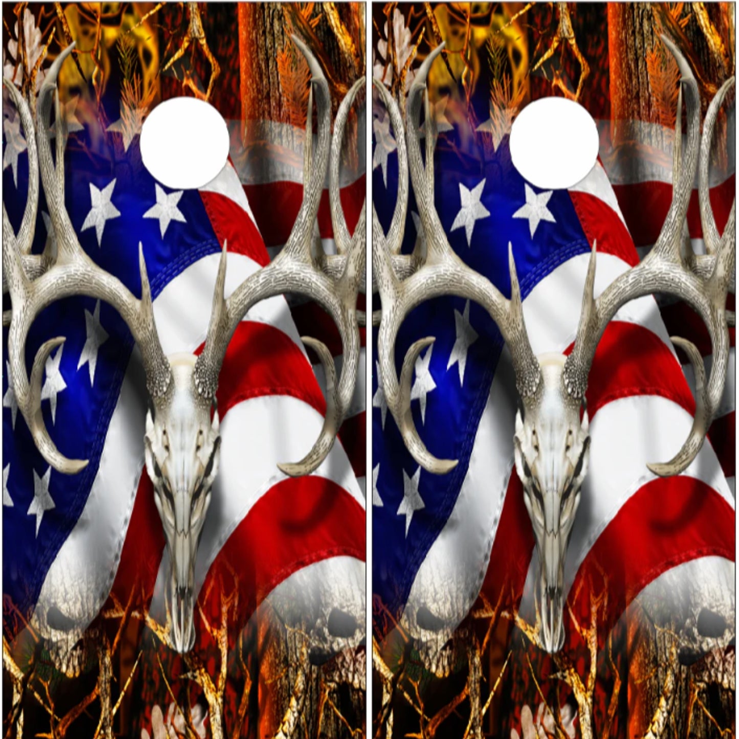 American Deer Oblit Skull Blaze Camo