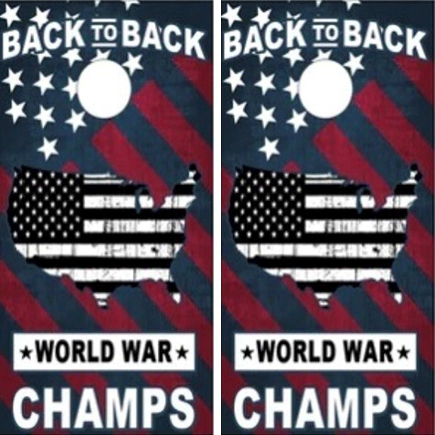 American Flag World War Champs Patriotic